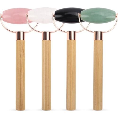 1pc Facial Massage Roller Plate Single Heads Jade Roller Jade Stone Massager Eye Face Neck Thin Lift Relax Slimming Tools