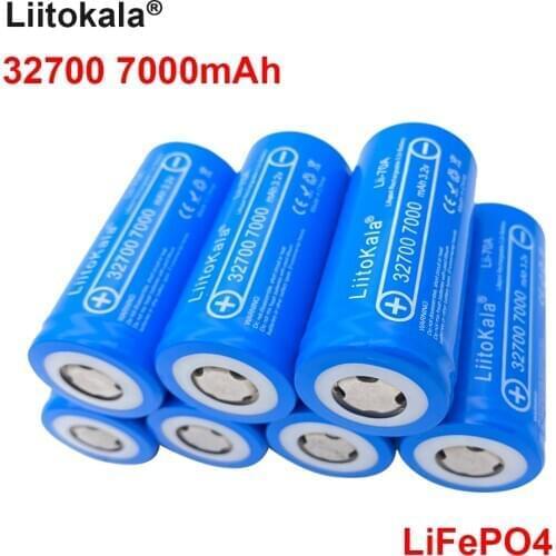 10pcs LiitoKala Lii-70A High power 3.2 V 32700 7000mAh battery LiFePO4 35A 55A Continuous Discharge Maximum battery