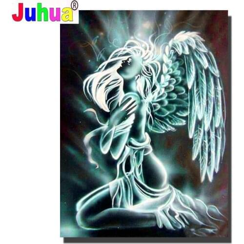 100% Full Diamond Embroidery Demon Angel 5d Diy Diamond Painting Cross Stitch Kits Home Decor Diamond Pattern Cartoon R552