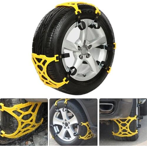 3PCS TPU Car Tire Snow Chain Wheel Tyre Anti-skid Belt Safety Chain