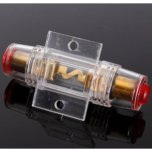 4Pcs Fuses Car Audio Refit AGU Fuse Holder 4/8 Gauge Wire With 4pcs 100 AMP Fuse 8.5cm / 3.34"