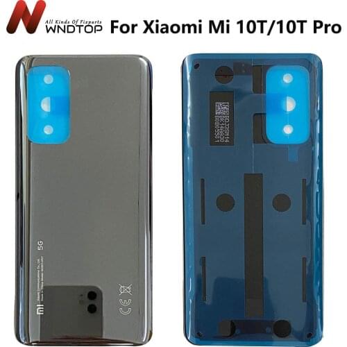 New Original For Xiaomi Mi 10T Pro 5G Battery Cover Back Glass Panel Rear Door Case Mi 10T 5G Battery Cover Back Cover With Glue