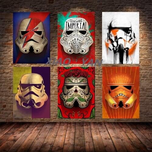 5D DIY Diamond Painting Pop Art Star Wars Stormtrooper Full Diamond Embroidery Childrens Room Decoration Cross Stitch Kits