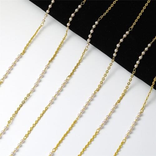 JUYA 1 Meter\lot Multicolor Chains For Neckalces Making Copper O-Line Chain Connectors DIY Handmade Jewelry Findings Accessories