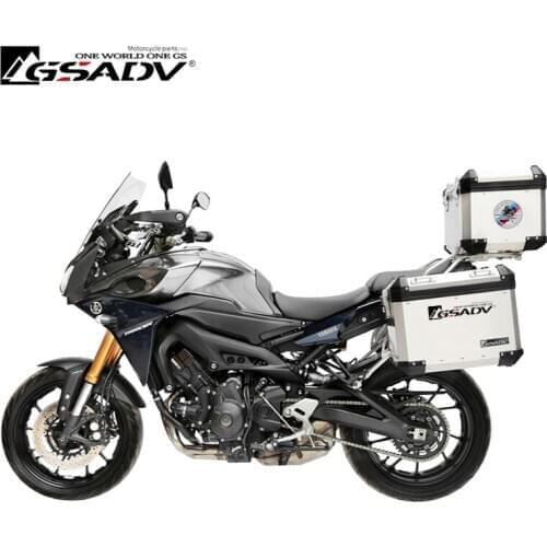 For YAMAHA MT-09 Tracer Rear Motorcycle Trunk Aluminum Side Boxes Tail Box Storage Case