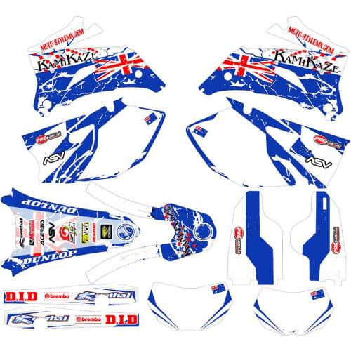 Motorcycle Graphics 3M DECALS stickers For Yamaha WRF250 WR250F 2007-2012 2013 For Yamaha WRF450 WR450F 2007 2008 2009 2010 2011