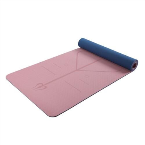 Extra Thick TPE Yoga Mat 8mm 183*61cm Yoga Beginner Body Line Non-slip Exercise Yoga Mat TPE acupressure Mat Yoga Esterilla Yoga