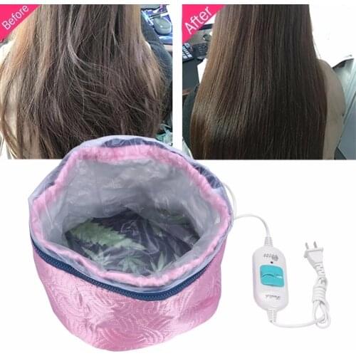 Hair Mask Baking Oil Cap Thermal Treatment Heating Cap TemperatureControlling Protection Spa Electric Hair Steamer Mask Cap 220V