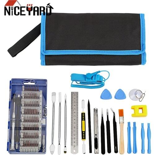 NICEYARD Repair Opening Hand Tools Kit For Phone PC Hand Tool Set Precision Screwdriver Set Knife Tweezers Crowbar Ruler 78 in 1