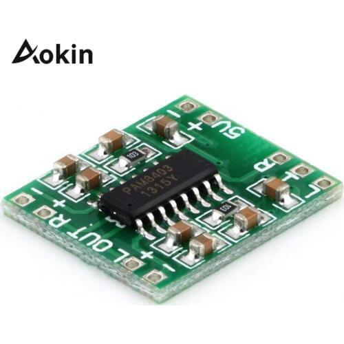 PAM8403 Super Ultra Mini Digital Amplifier Board 2 * 3W Class D Digital 2.5V To 5V Power Amplifier Board Efficient
