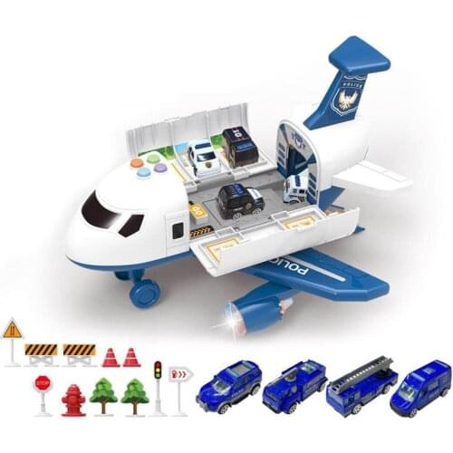 QWZ New Aircraft Simulation Track Inertia Toy Airplane with Lights Music Large Size Passenger Plane Kids Airliner Toy Car Gifts