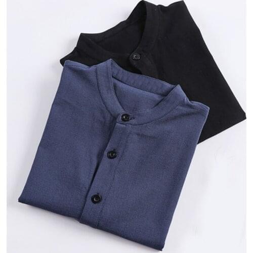 Spring autumn men shirts 8XL Bust 144cm 5XL 6XL 7XL Plus size cotton linen shirts men