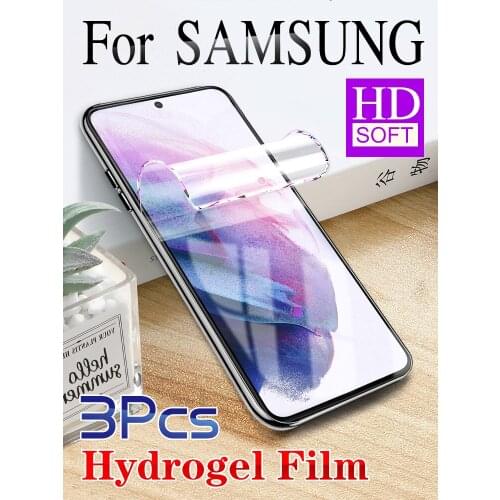 S21 Ultra Screen Protector For Samsung S20 Plus S20FE Hydrogel Film Galaxy S10 5G Note 20 10 9 HD Soft Ultra-Thin S9 S8 S7 Edge