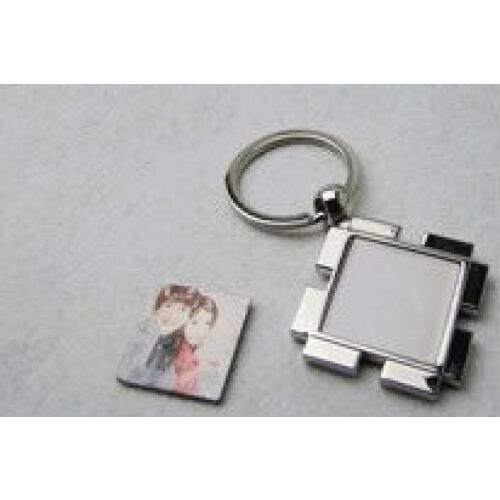 Sublimation blank metal key chain bag pendants gift for children can print photo picture custom design personality gift K10