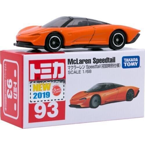 Takara Tomy Tomica No. 093 1st Special Edition McLaren-Speedtail Orange Mini Diecast Car Model Children Toys #93