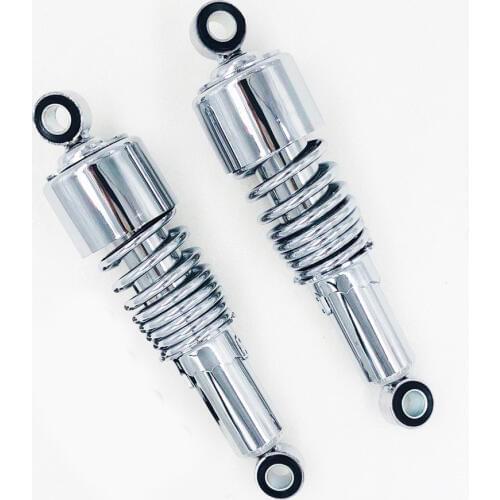 Universal black chrome 267mm 10.5" Motorcycles Shocks Absorber Suspension For Harley Sportster Touring FLH/FLT 80-17 Dyna 91-16