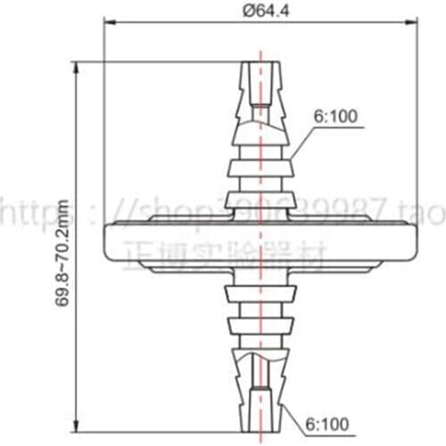 2pcs PTFE filter 50MM ventilation filter for fermentation tank co2 incubator 0.2μm