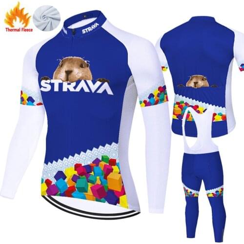 Strava Winter Thermal Fleece 자전거의류 Джерси Велосипедная Cyclisme Homme Tricota Maillot Ciclismo Hombre Cycling Equipment