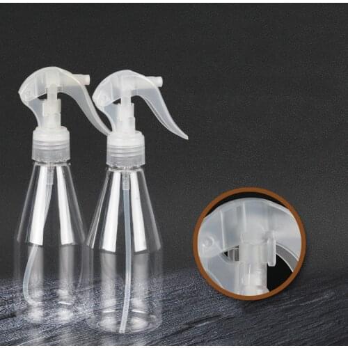 1Pc 200ml Transparent Empty Plastic Spray Bottle Portable Refillable Cosmetics Atomizer Garden Plant Watering Sprayer Bottles