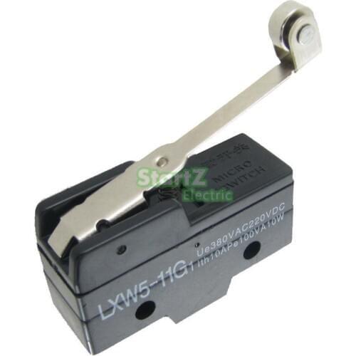 10pcs LXW5-11G1 SPDT Momentary Roller Hinge Arm Limit Switch Microswitch