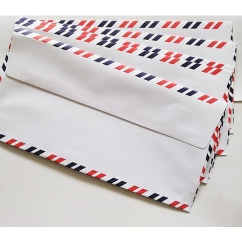 4 x 9 inches air mailer ticket envelope with self-adhesive glue on flap - 500pcs / lot free shipping