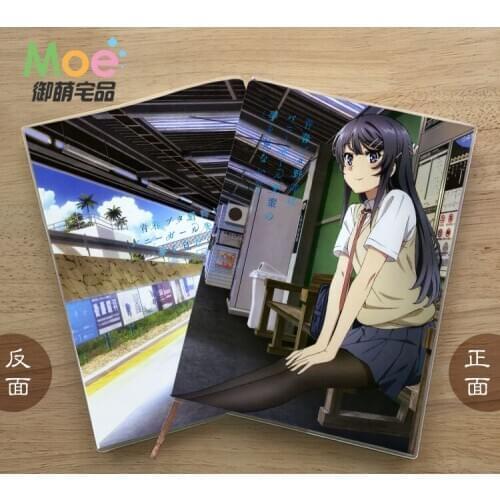 Anime Sakurajima Mai Figure Student Notebook Delicate Eye Protection Notepad 6581 Diary Memo Gift