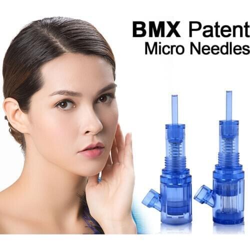 Biomaser 10pcs Tattoo 12/36/42P Nano Meso Cartridge Needle Tips For MTS Microneedle Pen Permanent Makeup Machine