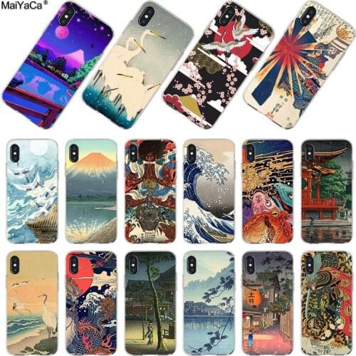 MaiYaCa Japanese style Art Japan Phone Cases for iPhone 11 Pro Max SE 2020 6S 6 7 7plus 8 8Plus X 5 5S XR XS MAX