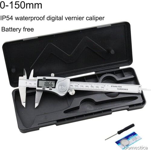 IP54 Waterproof Digital Vernier Caliper Stainless Steel Digital Caliper 0-150MM Vernier Calipers Metal Measuring Instrument