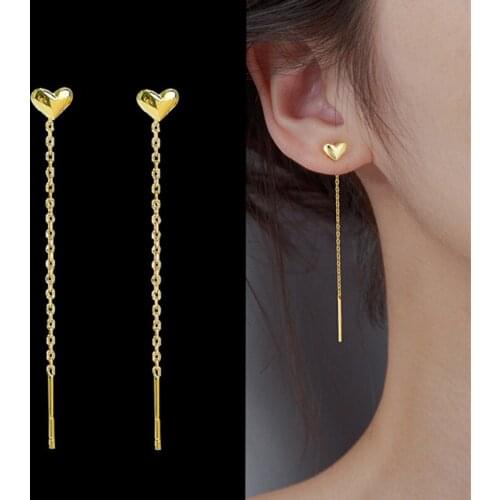 Long Tassel Butterfly Drop Earrings Silver Color Fashion Hanging Women Earrings Summer Jewelry Girls Party Gift