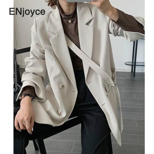 ENJOYCE Women's Double-breasted Blazers