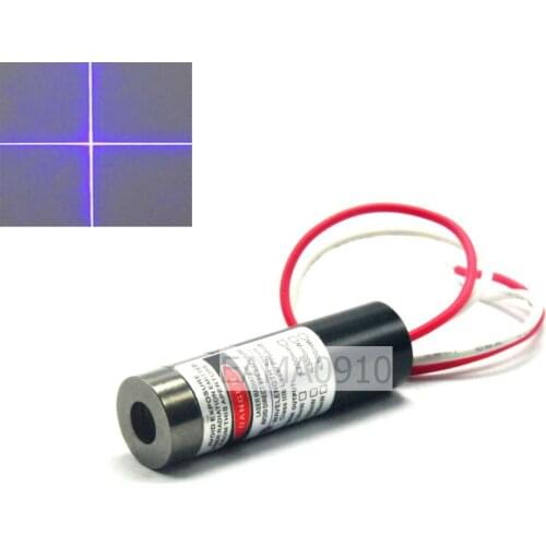 Focusable 405nm 20mW 13x42mm Cross Violet/Blue Laser Diode Module w/ Driver in