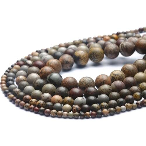 Smooth Natural Red Grass Stone BulkRound Beads With A Diameter Of 4-12MM, The Aperture IsAbout 1MM，For DIY Jewelry