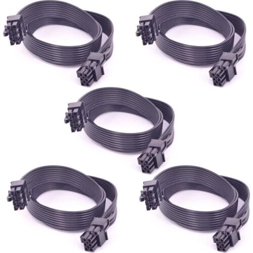 PCI express 6pin to 6+2Pin Power supply Cable GPU 6 pin 8pin power cord For Corsair HX W Series HX520W HX620W HX650W