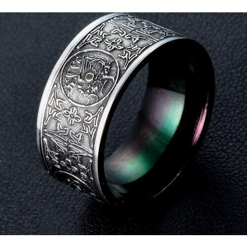 Amulet Chinese Beasts Good Luck Stainless Steel Mens Rings Punk Cool for Male Boyfriend Biker Jewelry Creativity Gift Wholesale