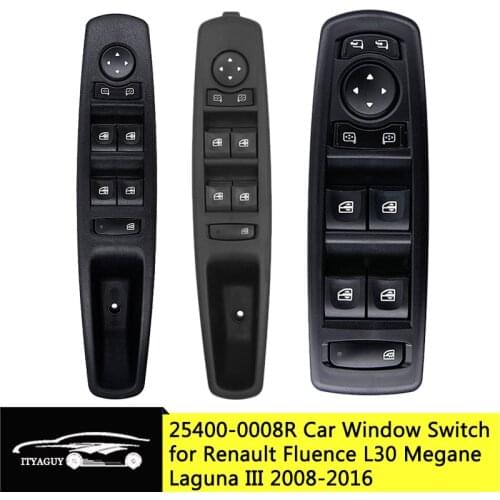 25400-0008R 254000015R 809610016R Front Left Driver Power Master Window Switch For Renault Fluence L30 Megane Laguna 2008-2016