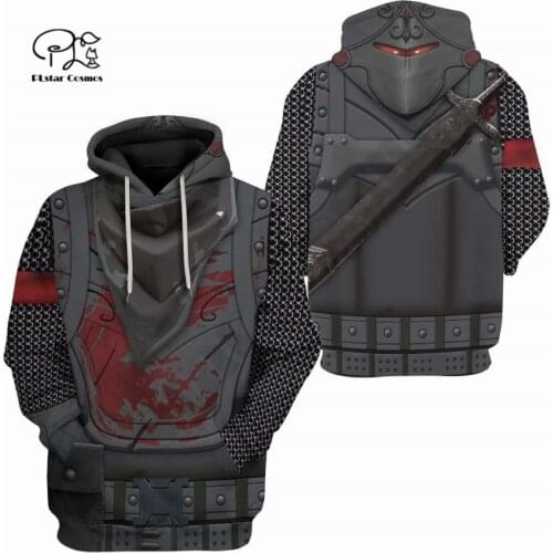 PLstar Cosmos 3Dprint Newest Halloween Knight Cosplay Templar Royal Harajuku Unique Unisex Casual Gift Hoodies/Sweatshirt/Zip C1