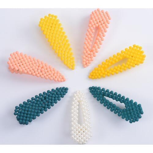 PPG&PGG 2019 New Za Accessories Pearl Hair Clips For Women Luxury Geometric Barrettes Headwear Hairpins Hairdress