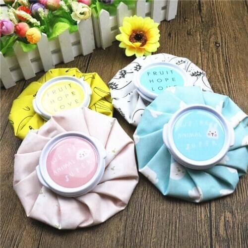 Cartoon Cold Hot Water Bag Reusable Ice Bag Cup Cold Therapy Pain Relief Heat Pack Injury First Aid Health Care Supplies