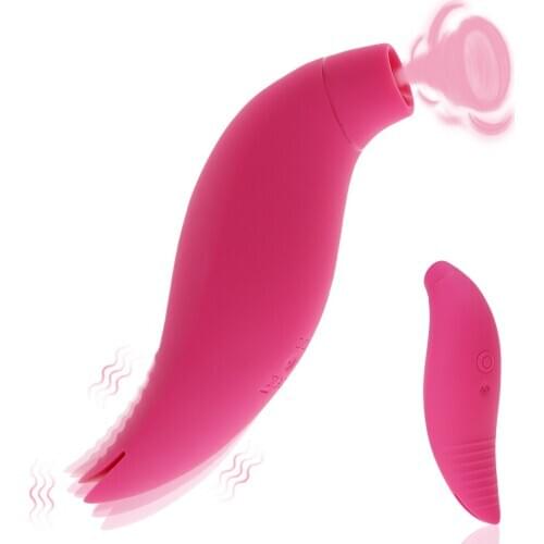 Silicone Sucking Tongue Vibrator Clit Nipple Sucker for Women Clitoris Stimulator Oral Pussy Licking Sex Toys for Adult Couples