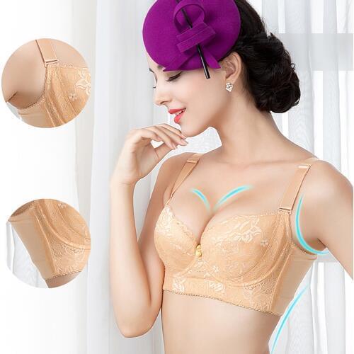 Thin Padded Bra Women Ultra Sexy Bralette Push Up Bras Plus Size B C D E F Cup 70 75 80 85 90 Lace One-piece Comfortable