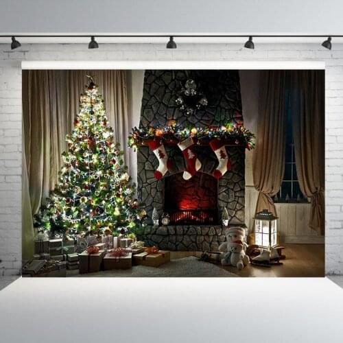 Photography Background Vinyl and Polyester Background Computer Printed Christmas Backdrops for Photo Studio Photocall