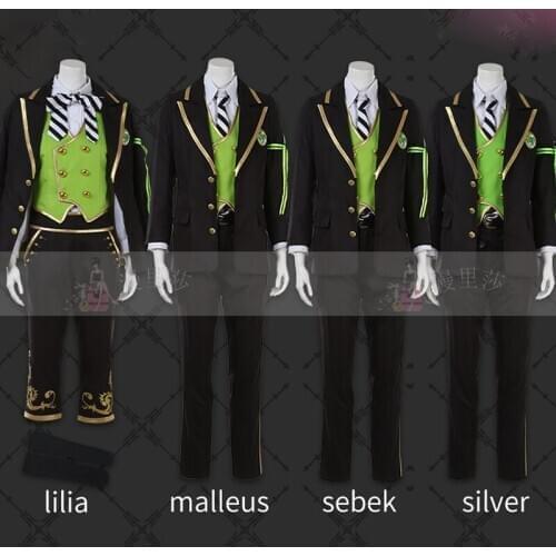 Twisted Wonderland Lilia Malleus Sebek Silver Cosplay Costume Adult School Uniform Halloween Carnival Outfit