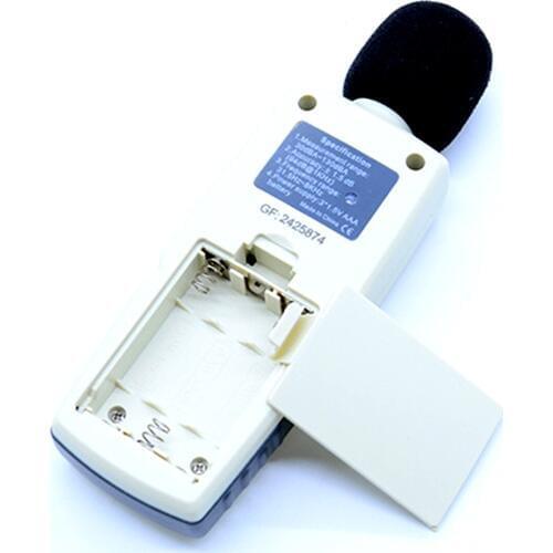 High-Precision Digital Sound Level Meter Noise Volume Decibel Tester 30-130dBA Audio Volume Monitoring Test Noise Detector