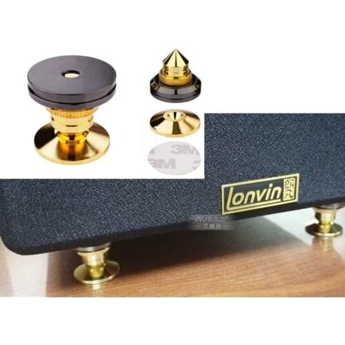 1 set of foot pads 3M glue stickers metal shock-absorbing and shock-absorbing foot nails fever hifi audio-visual power amplifier