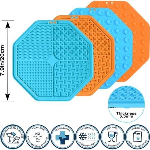 2021NEW Silicone Dog Lick Mat for Dogs Pet Slow Food Plate Dog Sucker Food Training Dog Bathing Distraction Lick Pad Pet Feeder