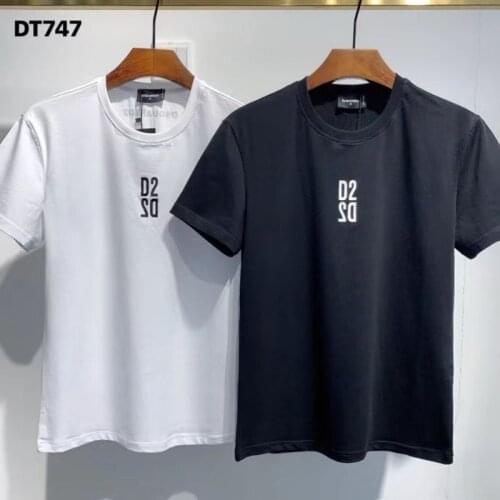 2021 Men/Women Fashion City Printing Letters DSQ2 Classic Slim T-shirt Short-sleeved Trend DT747