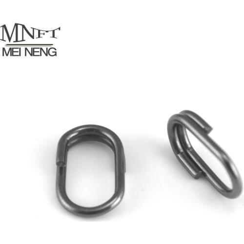 30PCS Selling Stainless Steel Oval Split Rings Loop Lure Assorted Size 10MM,13MM,15MM,20MM Swivel Snap Fishing Tackle Connector