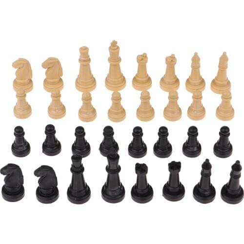 32/Set Tradtional Board Game Tournament Chess Pawns Chessmen Set Replacement