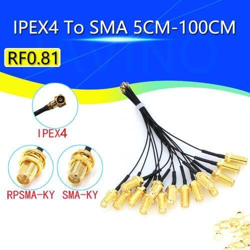 5PCS RP-SMA to U.FL IPEX MHF4 Pigtail Cable Antenna for NGFF M.2 9260 9560 8265 NGW with antennas for Wifi wireless card/router